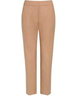 Patou Crease Detailed Pants - Natural