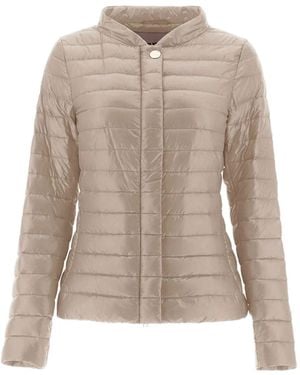Herno Nylon Short Down Jacket - Natural