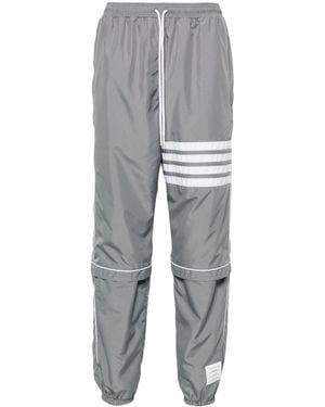 Thom Browne Mid Rise Ripstop Trackhose - Grau