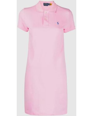 Ralph Lauren Polo Lcy Drs Kurzarm-Freizeitkleid - Pink