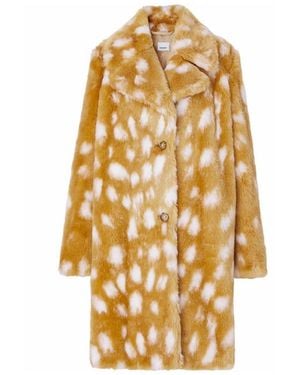 Burberry Kunstpelz-Mantel - Mettallic