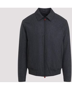 Kiton Chaqueta bomber - Azul