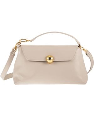 Furla Sfera Soft Mini Leather Bag - Natural