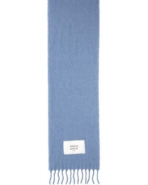 Maison Kitsuné "Alpaca" Scarf - Blue