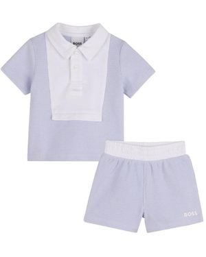 BOSS Set Polo+Short - White