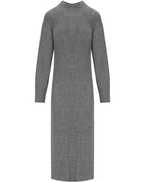 Twinset Knitted Midi Dress - Gray