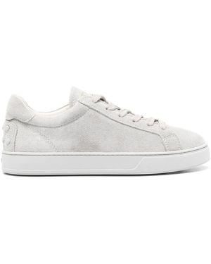 Tod's Baskets En Daim - Blanc