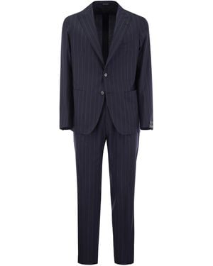 Tagliatore Pinstripe Suit - Blue