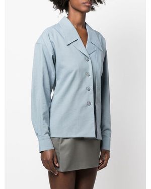 Low Classic Leinen 2 Wege Shirt - Blau
