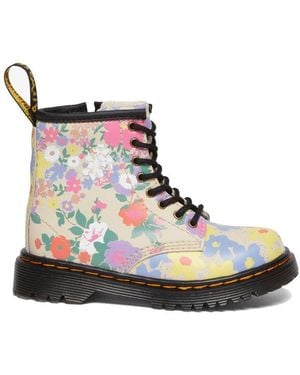 Dr. Martens 1460 Parchment Floral Mash Up - White