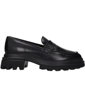Hogan Moccasins-Skinned - Black