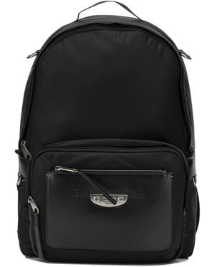 Balenciaga "Sleek" Casual Backpack - Black