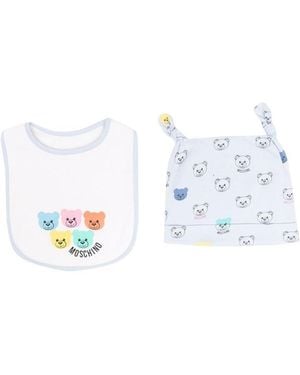 Moschino Mini Cap Set For Boys - Blue
