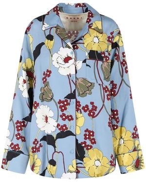 Marni Light Viscose Shirt - Blue