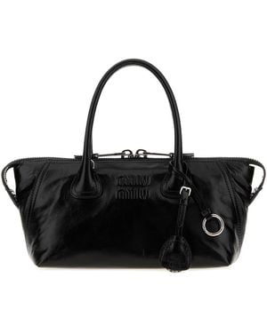 Miu Miu Leather Handbag - Black
