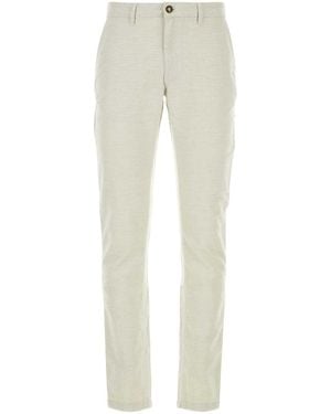 Saint James Sand Cotton Blend Pant - White