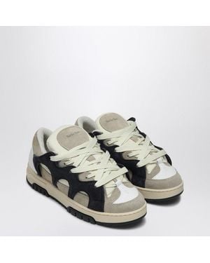 Santha Model 1 Cream/ Mesh And Suede Sneaker - Natural