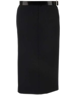 Prada Gabardine Skirt - Black