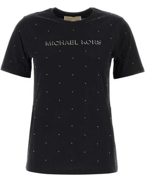 MICHAEL Michael Kors Classic Mk Stud T-Shirt - Black