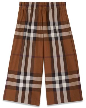 Burberry Debbie Check Pants - Brown