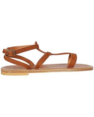 K. Jacques Arelate Leather Sandals - Brown