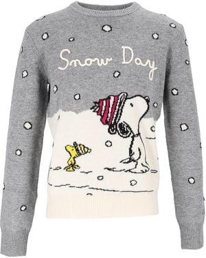 MC2 Saint Barth X Peanuts Pull En Maille Intarsia - Gris