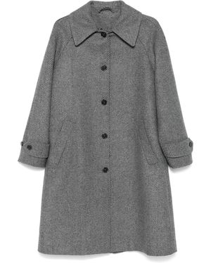 Officine Generale Aretha itl stripe textured wo - Gris