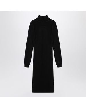 Givenchy Chic Wool-Blend Turtleneck Dress - Black