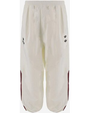 ADIDAS X WILLY CHAVARRIA Jogging Trousers With Logo And Side Stripes - White