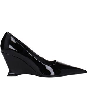 Ferragamo Patent Leather Court Shoes - Black