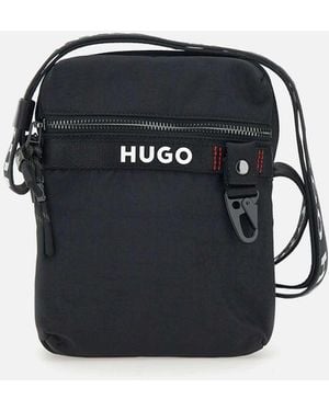 HUGO Dusky Shoulder Bag With Pockets - Black