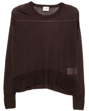 Closed Wool Crewneck Jumper - Brown