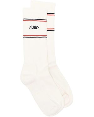 Autry Socks Main Unic Maison Kitsune - White