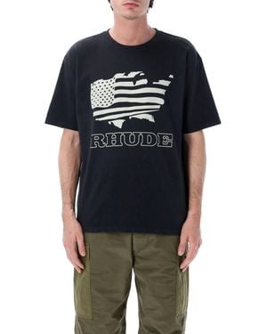 Rhude T-shirts En Polo's - Blauw
