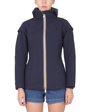 K-Way Zippered Windbreaker - Blue