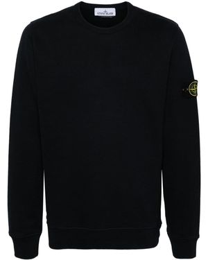 Stone Island Sweatshirt Mit Kompass-Patch - Blau
