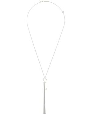Ambush Necklace With Pendant - White