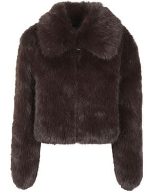 Frankie Shop Hope Faux Fur Jacket - Brown