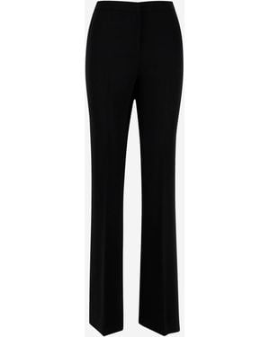 Pinko Technical Stretch Viscose Cady Trousers - Black