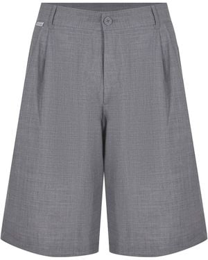 FAMILY FIRST Familien erste Shorts aus einer Wollmischung - Grau