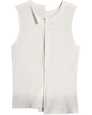 Y-3 Top Met Afwerking - Wit