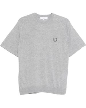 Maison Kitsuné Logo T-Shirt - Grey