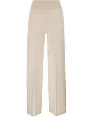 Vanisé Twist Twist Cashmere Wide Leg High - Bianco