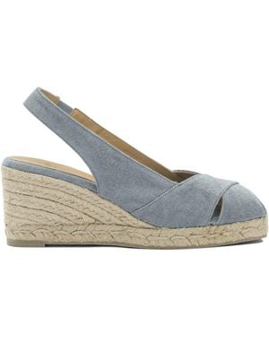 Castañer "Diana 70 mm" Espadrilles mit Absatz - Blau