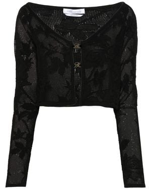 Blumarine Gehäkelter Cardigan - Schwarz