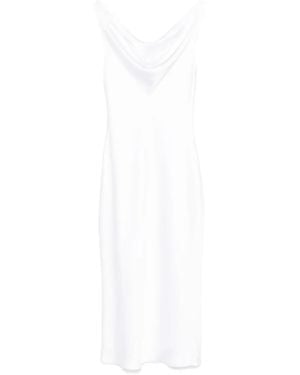 Norma Kamali Maxi Jurk Kapsel - Wit