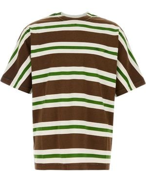 Prada Printed Cotton T Shirt - Green