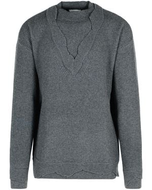Laneus Wool Blend Sweater - Gray