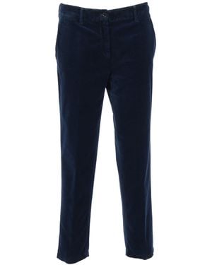 Aspesi Tailored Long Pants With Classic Design - Blue