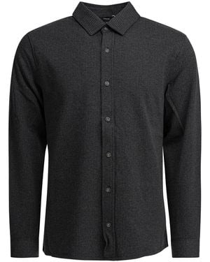 Vince Camisa a rayas - Negro